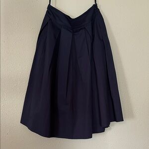 Women’s Navy Pleated A Line Skirt